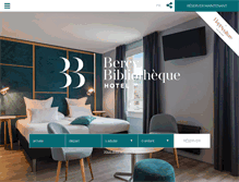 Tablet Screenshot of hotel-paris-bercy.com